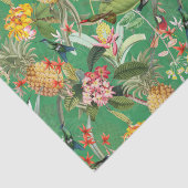 Tropischer Dschungel mit Hummingvögeln und Blume - Seidenpapier (Ausschnitt)