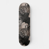 Tropischer Dschungel Night Blätter 8 - Wiederholun Skateboard (Vorderseite)