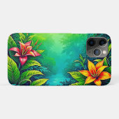 Tropischer Dschungel - Oasis Design Case-Mate iPhone Hülle (Rückseite (Horizontal))