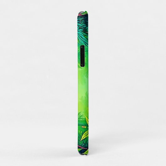 Tropischer Dschungel - Oasis Design Case-Mate iPhone Hülle (Hinten/Rechts)
