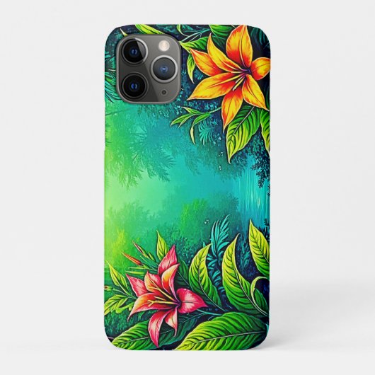 Tropischer Dschungel - Oasis Design Case-Mate iPhone Hülle (Rückseite)