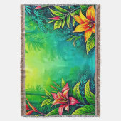 Tropischer Dschungel - Oasis Design Decke (Vorderseite Vertikal)