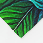Tropischer Dschungel - Oasis Design Fleecedecke (Ecke)