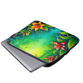 Tropischer Dschungel - Oasis Design Laptopschutzhülle (Vorne Knopf)