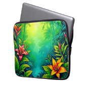 Tropischer Dschungel - Oasis Design Laptopschutzhülle (Vorderseite Links)