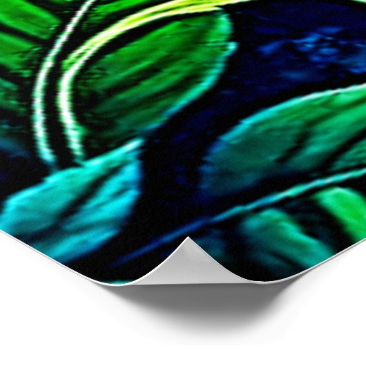 Tropischer Dschungel - Oasis Design Poster (Ecke)