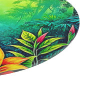 Tropischer Dschungel - Oasis Design Schneidebrett (Ecke)