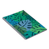 Tropischer Dschungel Palm Nahtloses Muster Notizblock (Rechte Seite)