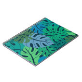 Tropischer Dschungel Palm Nahtloses Muster Notizblock (Linke Seite)