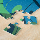 Tropischer Dschungel Palm Nahtloses Muster Puzzle (Seite)