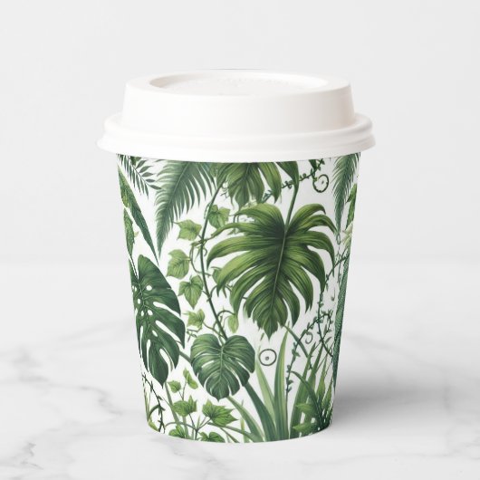 Tropischer Dschungel Pappbecher (Links)