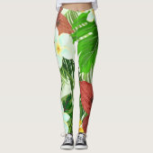 Tropischer Dschungel Rainforest Leggings (Vorderseite)