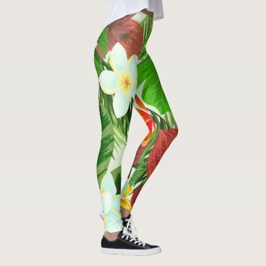 Tropischer Dschungel Rainforest Leggings (Rechts)
