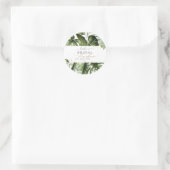 Tropischer Dschungel Runder Aufkleber (Tasche)