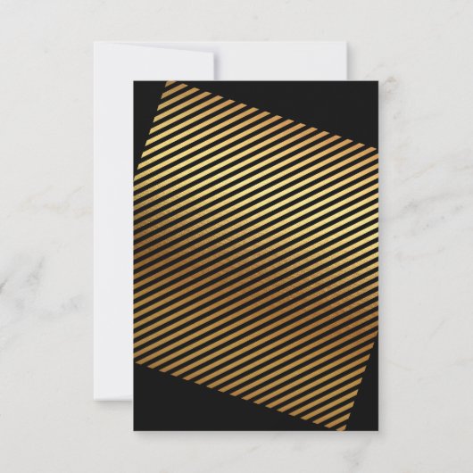 Tropischer Dschungel Schwarz-weißes Party Streifen Einladung (Rückseite)