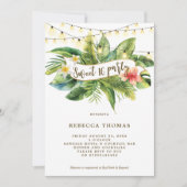 Tropischer Dschungel süß 16 Party Einladungen (Vorderseite)