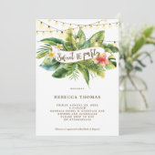 Tropischer Dschungel süß 16 Party Einladungen (Stehend Vorderseite)