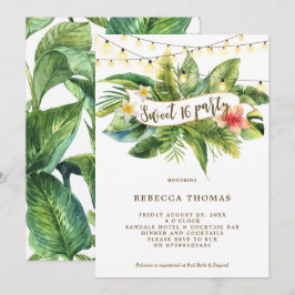 Tropischer Dschungel süß 16 Party Einladungen