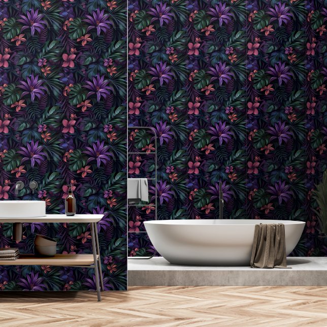 Tropischer Dschungel Tapete (Badezimmer)