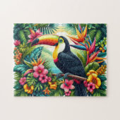 Tropischer/Dschungel Tukan Vogel  Puzzle (Horizontal)