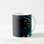 Tropischer Dschungel | Überschneidende Palm Monste Kaffeetasse (VorderseiteRechts)