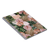 Tropischer Dschungel verlasse Regenwald-Blume Notizblock (Rechte Seite)