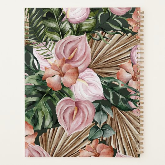 Tropischer Dschungel verlasse Regenwald-Blume Planer (Rückseite)