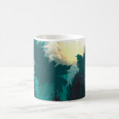 Tropischer Dschungel: Vintage Morgenlandschaft. Kaffeetasse (Mittel)