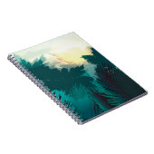 Tropischer Dschungel: Vintage Morgenlandschaft. Notizblock (Rechte Seite)