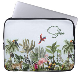 Tropischer Dschungel-Wildlife-Laptop-Schutzhülle Laptopschutzhülle