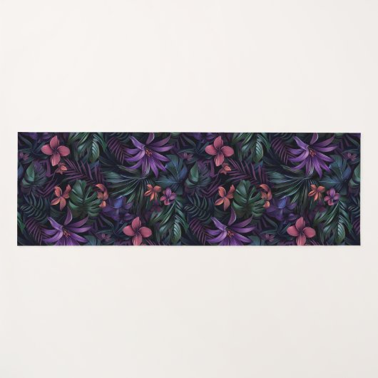 Tropischer Dschungel Yogamatte (Vorderseite (Horizontal))