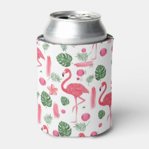 Tropischer eleganter Flamingo des rosa Aquarells Dosenkühler
