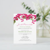 Tropischer Empfang von Bougainvillea Postkarte (Stehend Vorderseite)