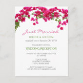 Tropischer Empfang von Bougainvillea Postkarte (Vorderseite)