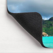 Tropischer Erholungsort auf Bora Bora mousepad (Ecke)