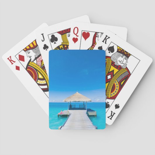 Tropischer Erholungsort des Paradies-Strand-|, Spielkarten (Rückseite)