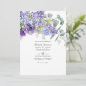 Tropischer Eukalyptus succulents QR Code Wedding Einladung (Stehend Vorderseite)