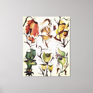 Tropischer Exotischer Dschungel Seltene Blume Leinwanddruck