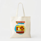 Tropischer Familienurlaub Souvenir Tragetasche (Vorne)