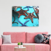 Tropischer, farbiger Seestern Leinwanddruck (Insitu (Wohnzimmer))