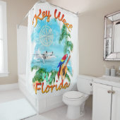 Tropischer Felsen Key Wests Duschvorhang (Beispiel)