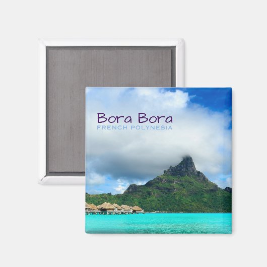 Tropischer Ferienort Bora Bora-Textmagnet Magnet (Vorderseite/Rückseite)