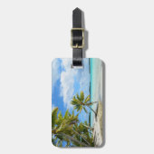 Tropischer Ferienreise-Gepäckanhänger Gepäckanhänger (Vorderseite vertikal)