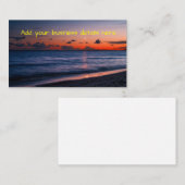 Tropischer Fidschi-Nachtstrand Visitenkarte (Vorne/Hinten)