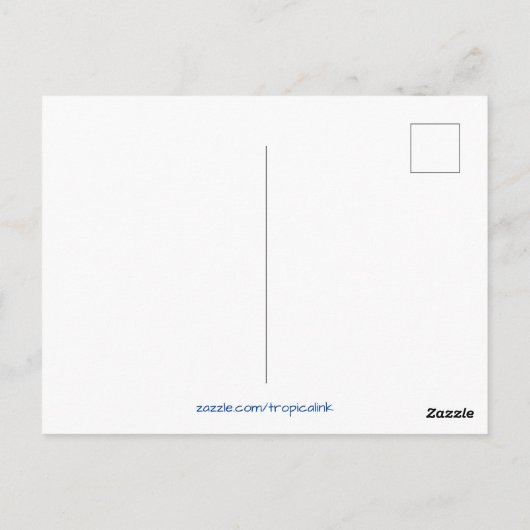 Tropischer Fiji-Nachtstrand Postkarte (Rückseite)