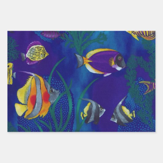 Tropischer Fisch 1 Geschenkpapier Set (Vorderseite)