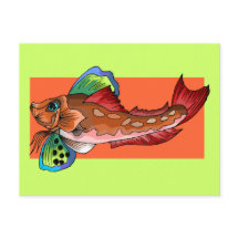 Tropischer Fisch 1 Populärer Cooler Retrofisch