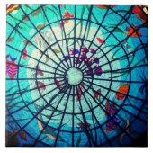 Tropischer Fisch aus Glas Fliese (Vorderseite)