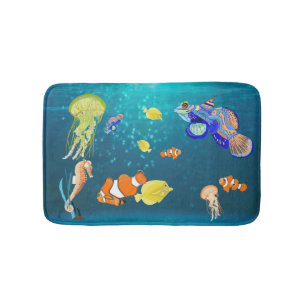 Tropischer Fisch Badematte