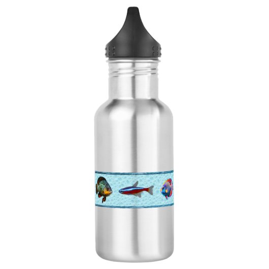 Tropischer Fisch (Bridget Collection) Edelstahlflasche (Links)